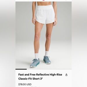 Lululemon Fast & Free Shorts